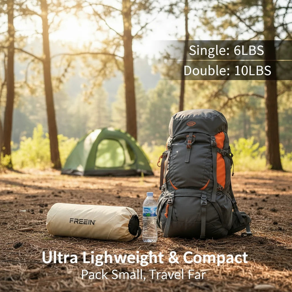 Freein Inflatable Sleeping Pad For Hiking Camping Outdoor Comfort