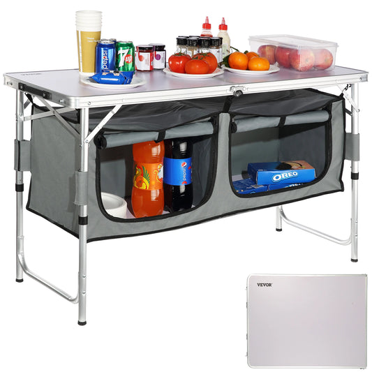 VEVOR Portable Folding Camping Kitchen Table For Outdoor Use
