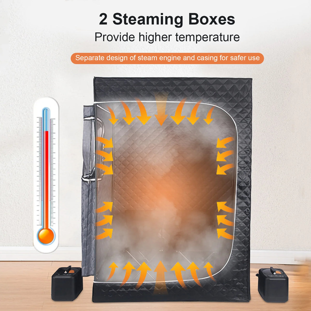 Portable 2 Person Folding Steam Sauna Tent For Indoor Relaxation