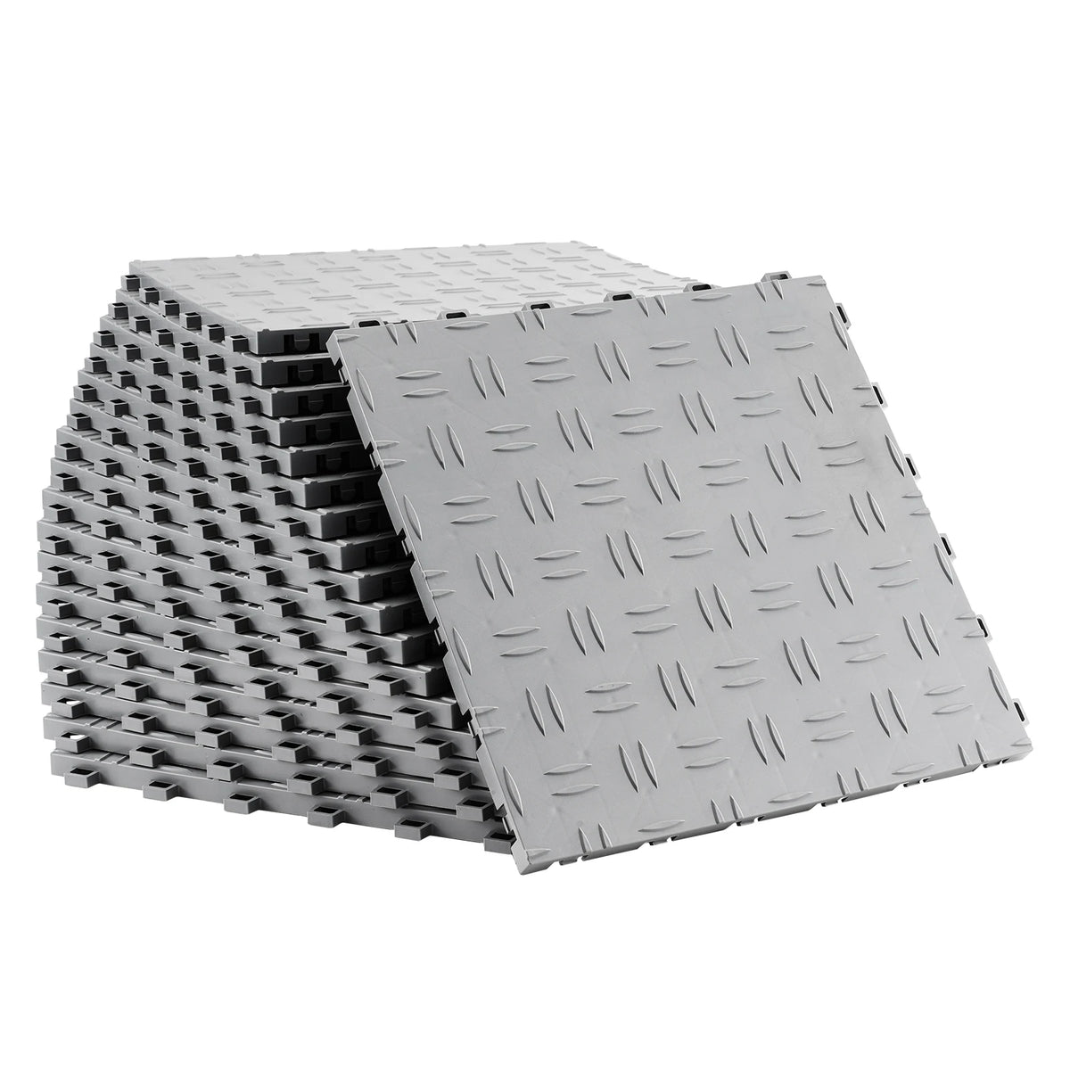 SucceBuy Interlocking Garage Floor Tiles With Non Slip Texture