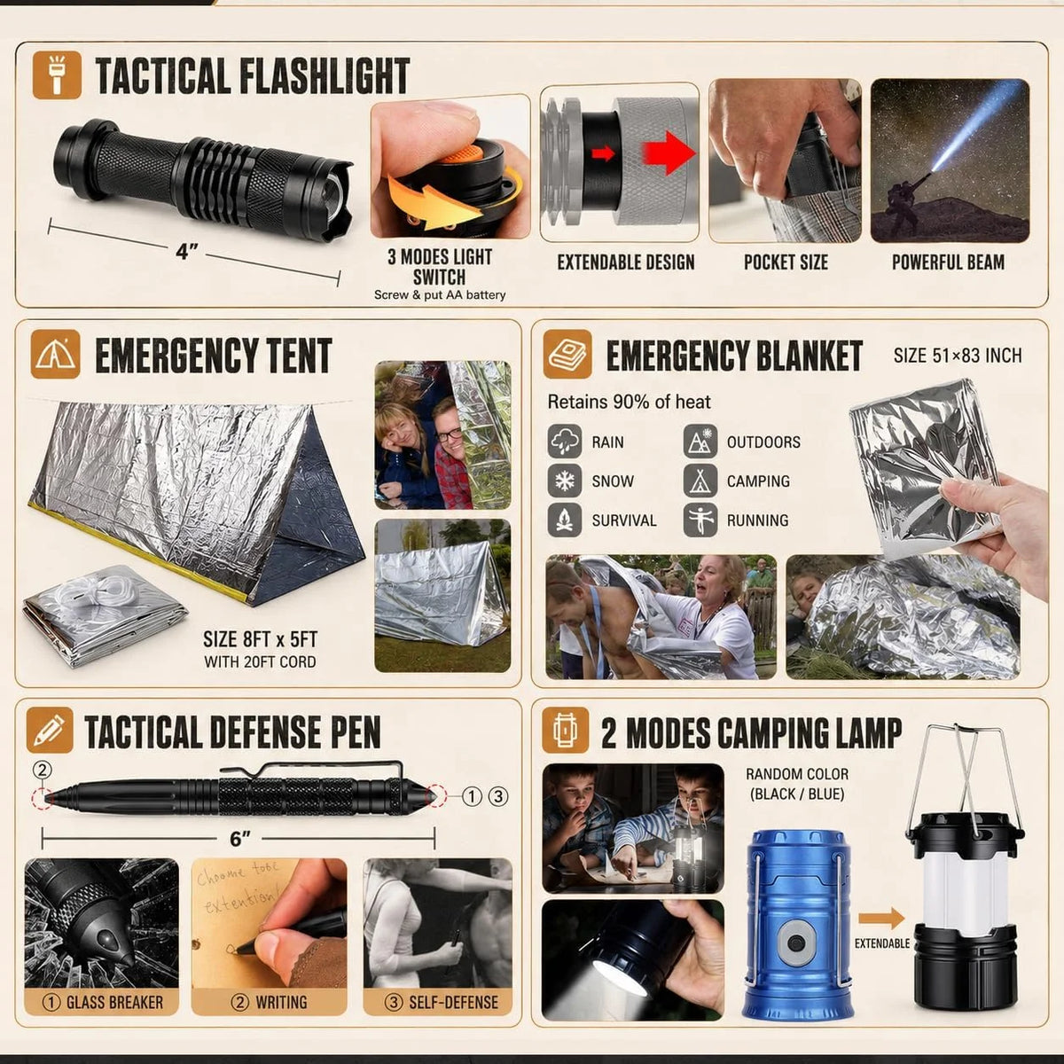 Portable Nylon First Aid Emergency Backpack For Car And Camping