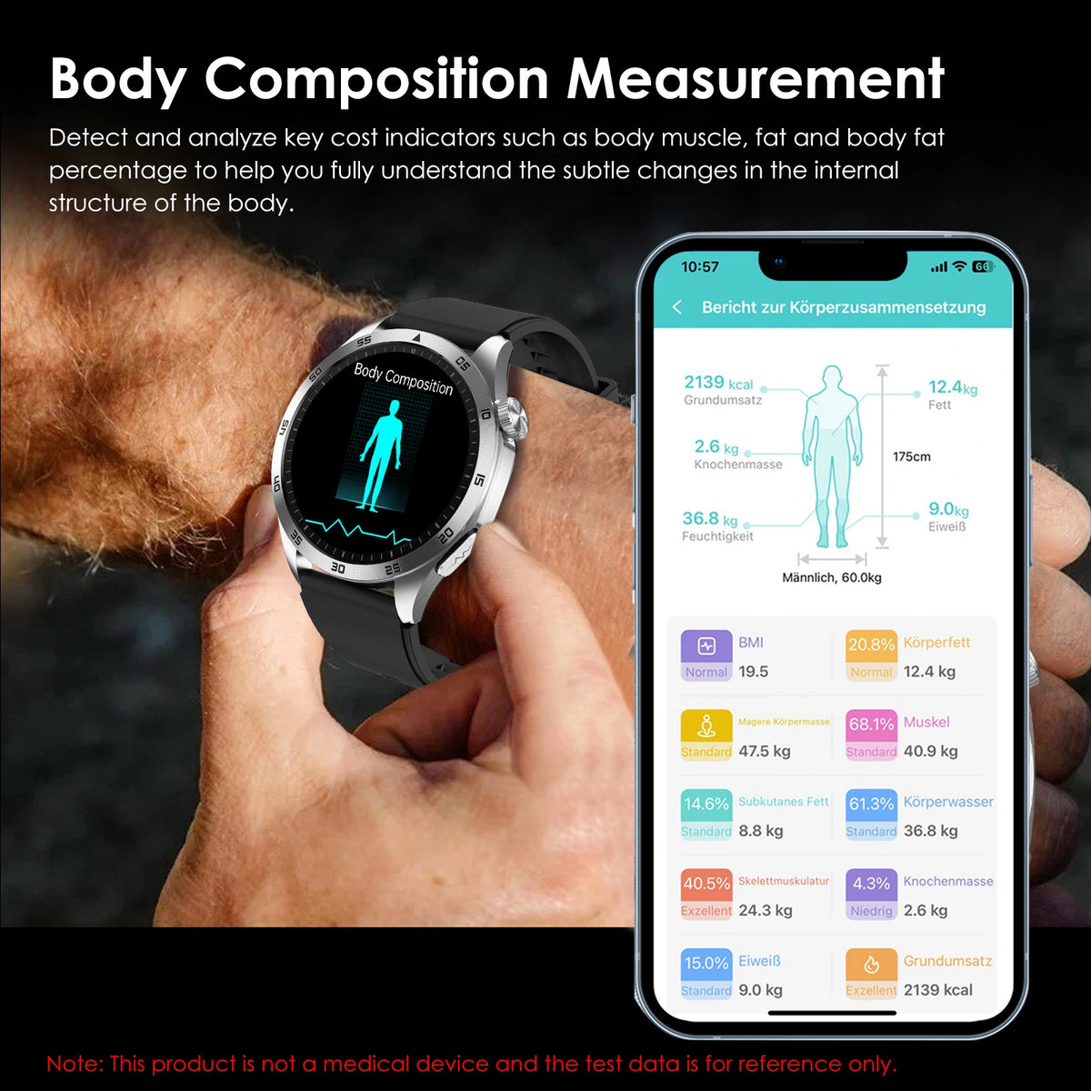 ECG Blood Pressure Smart Watch Bluetooth Calling And PPG Tracking