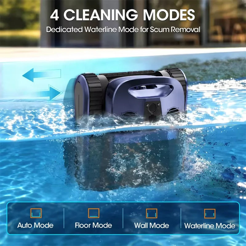 Seauto Sat 40 Cordless Robotic Pool Vacuum With AI Sonar Navigation