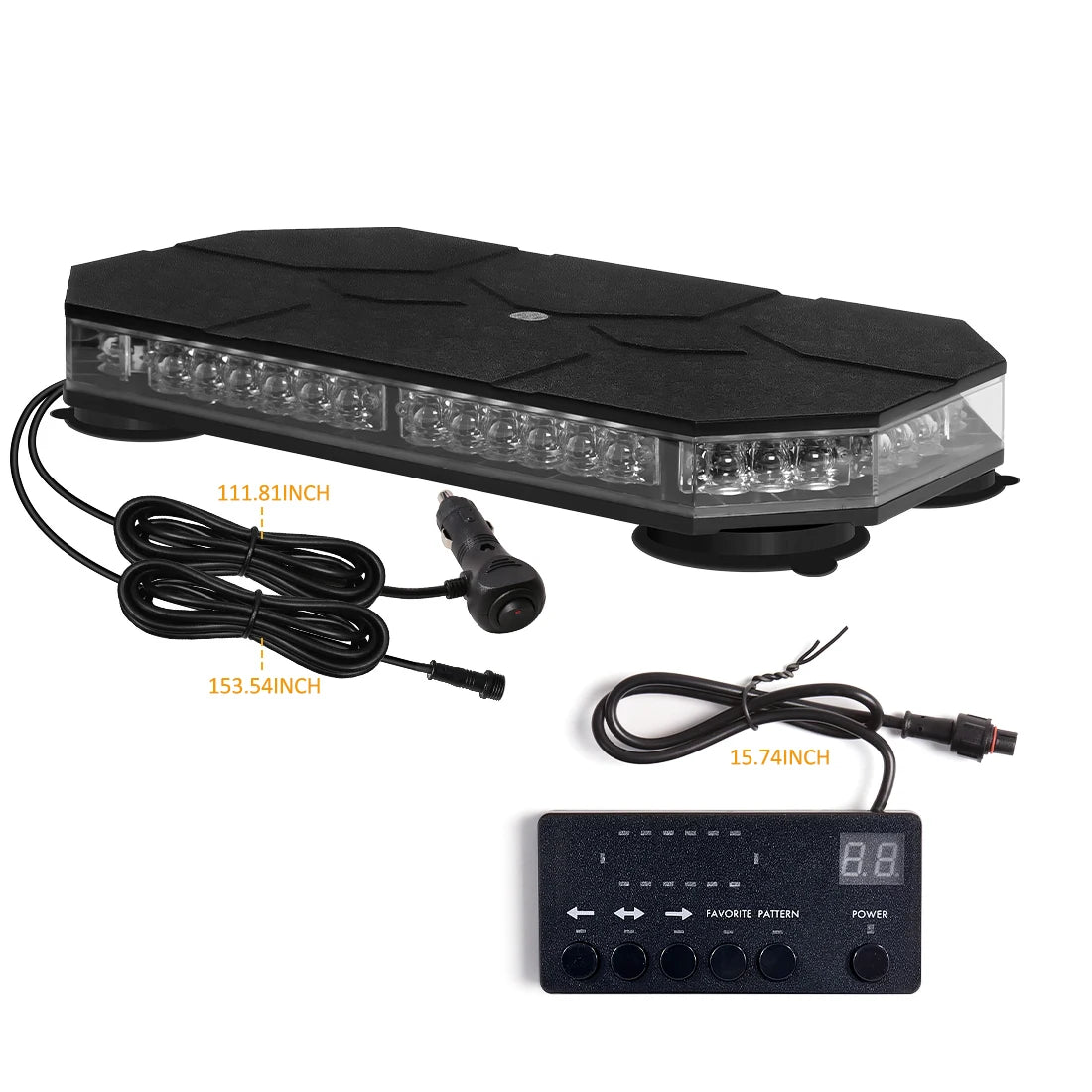Magic Color 42 LED Magnetic Strobe Warning Light For Trucks