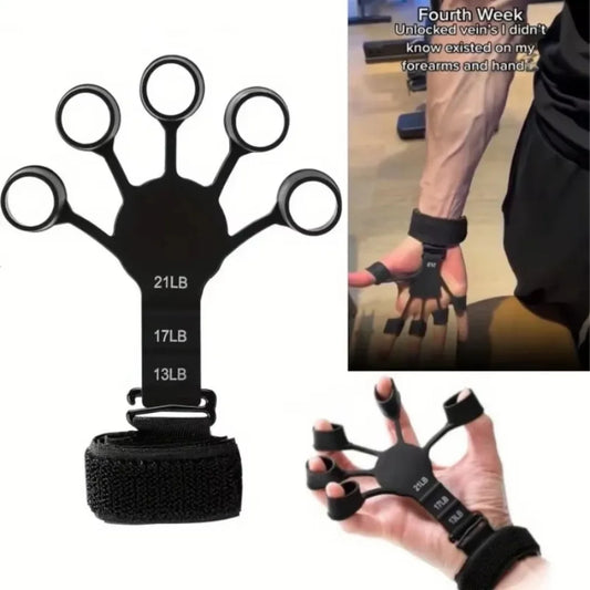 Adjustable Silicone Finger Grip Trainer For Forearm Exercise