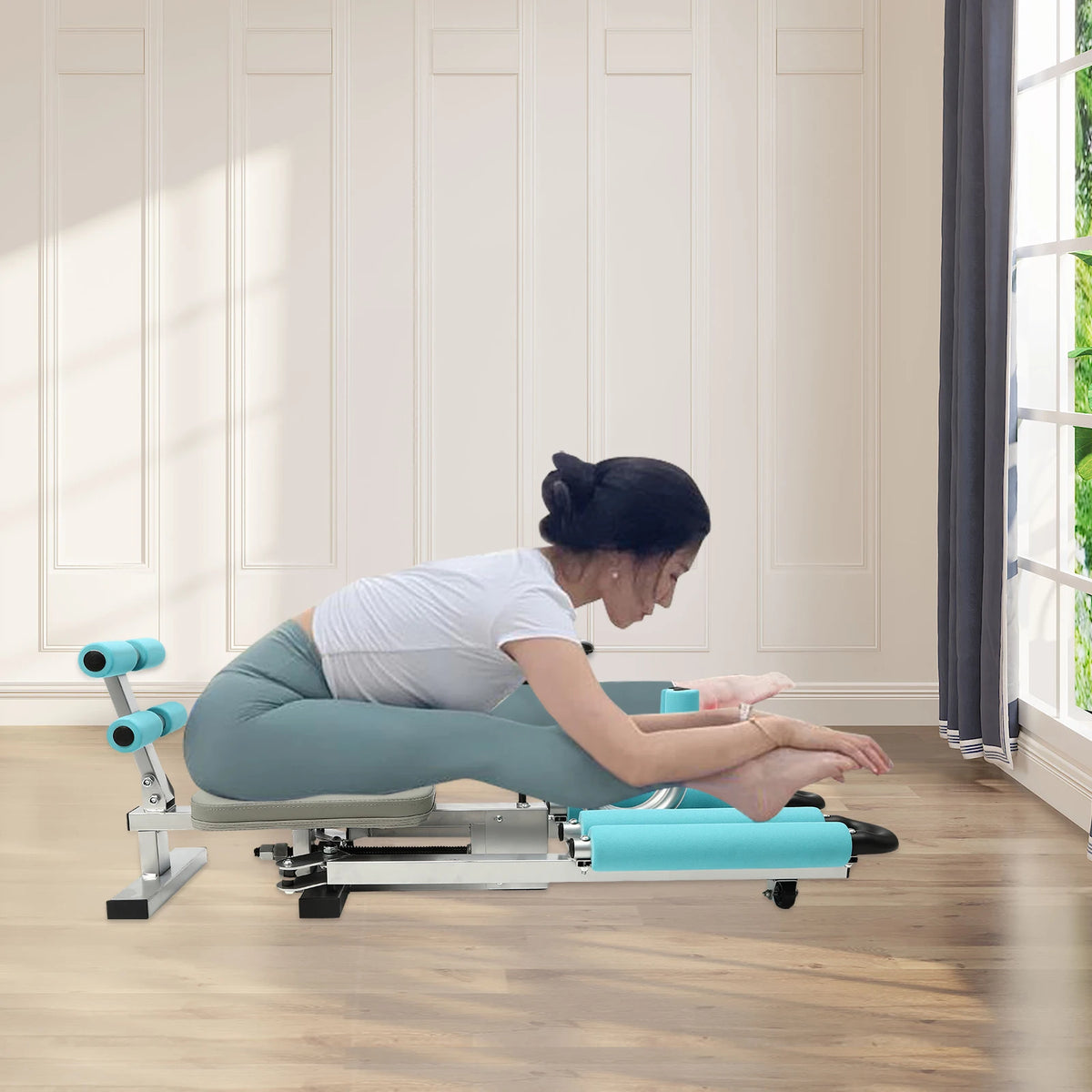 Heavy Duty Adjustable Leg Stretcher Machine For Flexibility Training