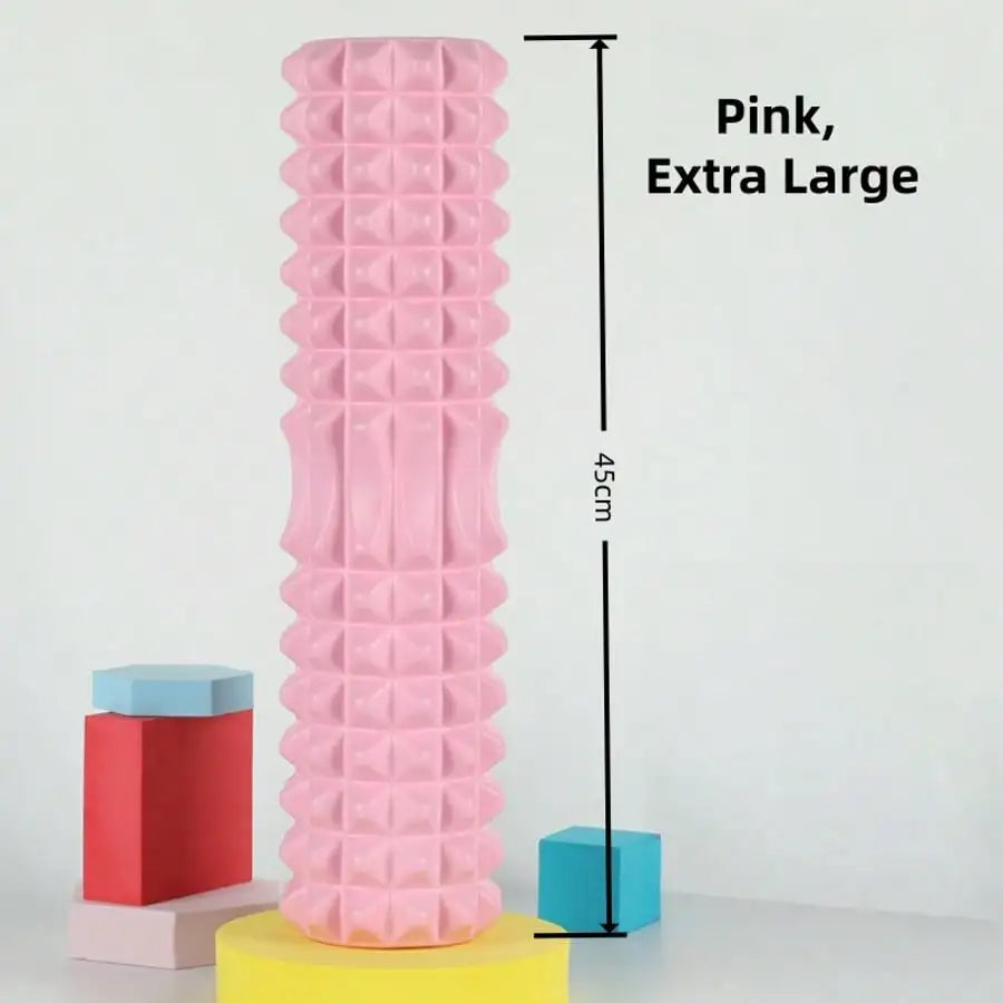 Textured Foam Yoga Massage Roller For Deep Tissue Relief