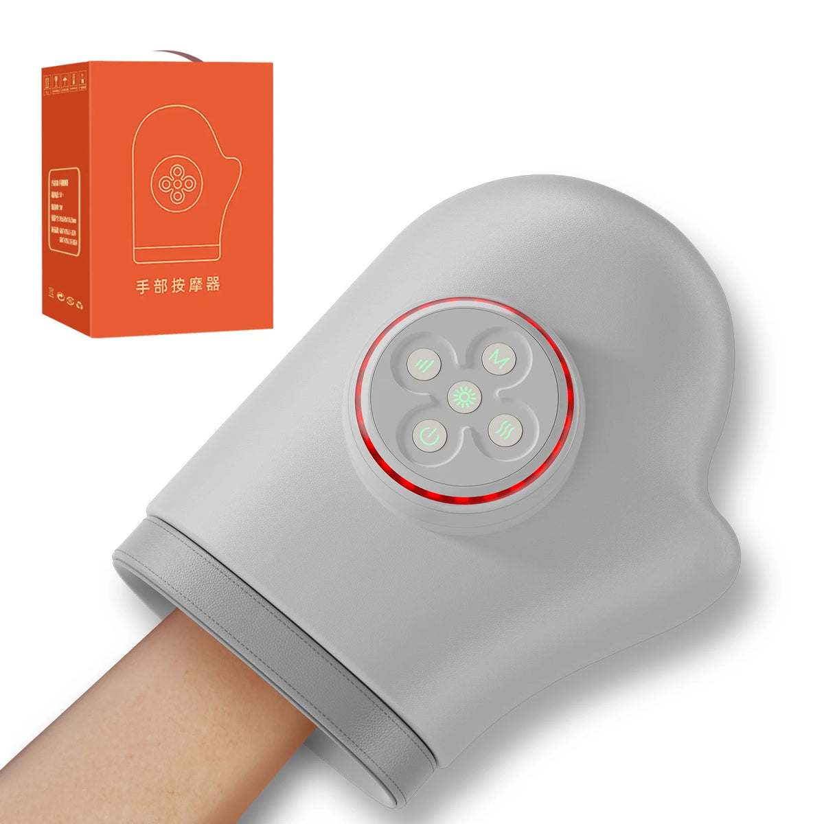 Leercon Portable Hand Massager With Heating And Vibration Therapy