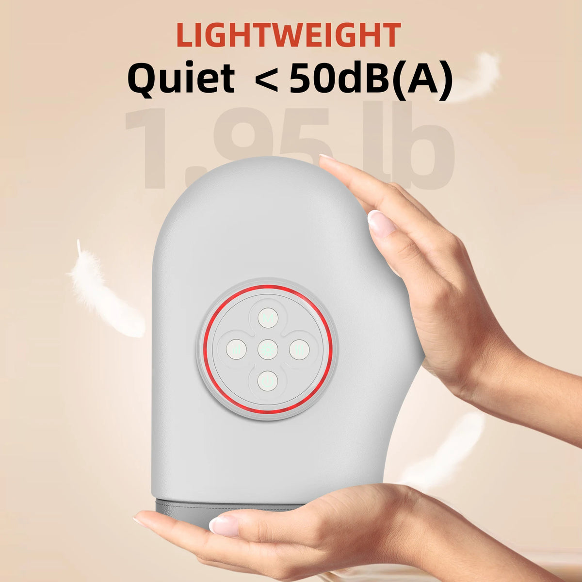 Leercon Portable Hand Massager With Heating And Vibration Therapy