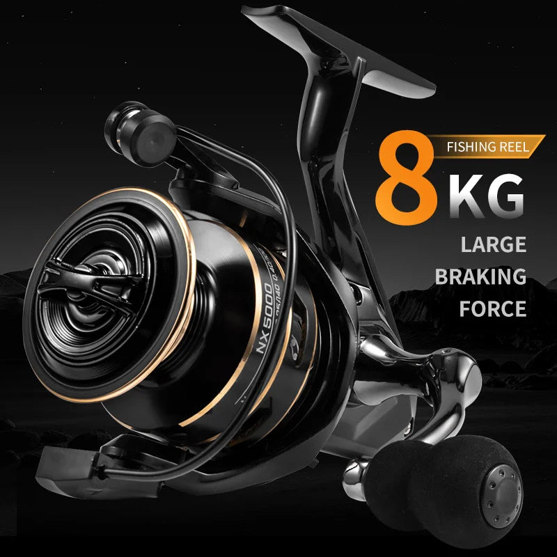 J-Barzillai NX Spinning Fishing Reel 10KG Drag Metal Cup