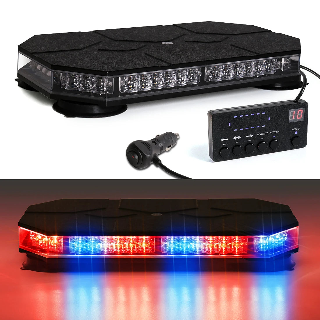 Magic Color 42 LED Magnetic Strobe Warning Light For Trucks