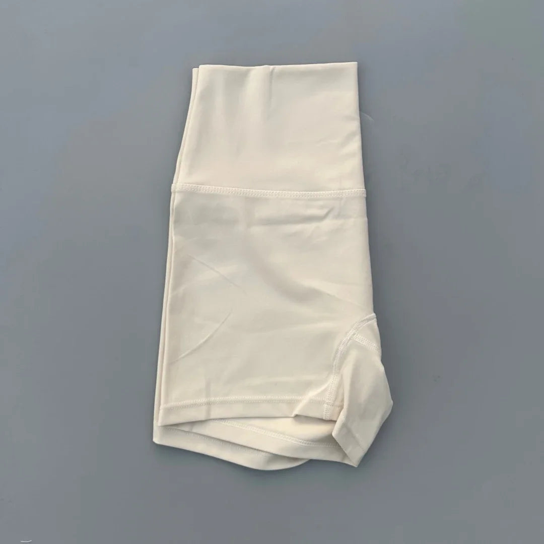 Women High Waist Cotton Yoga Fitness Athletic Shorts