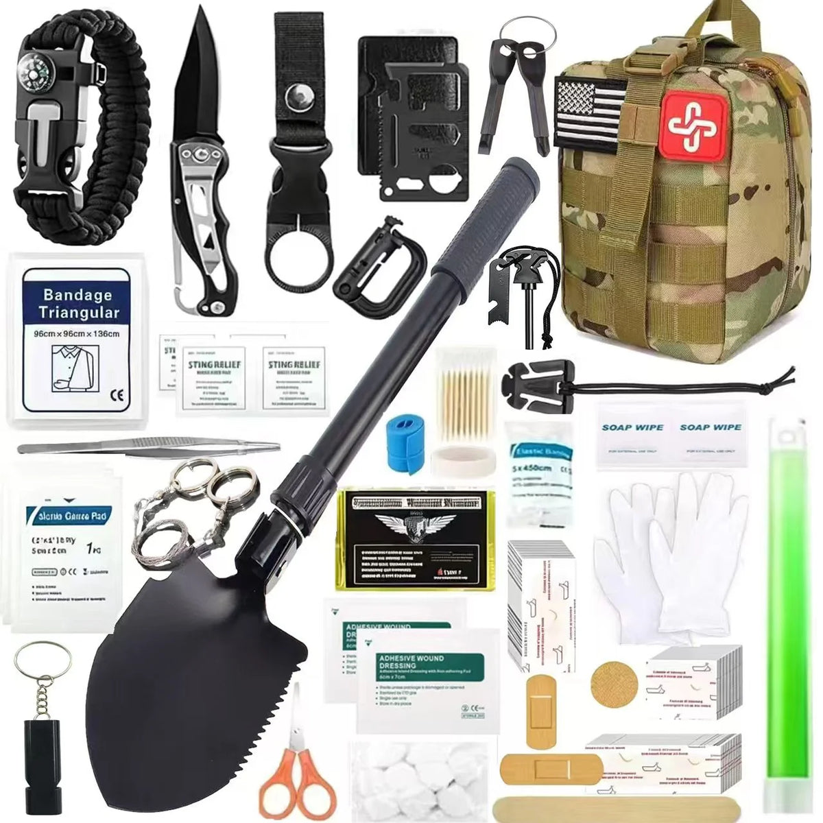 Portable Nylon First Aid Emergency Backpack For Car And Camping