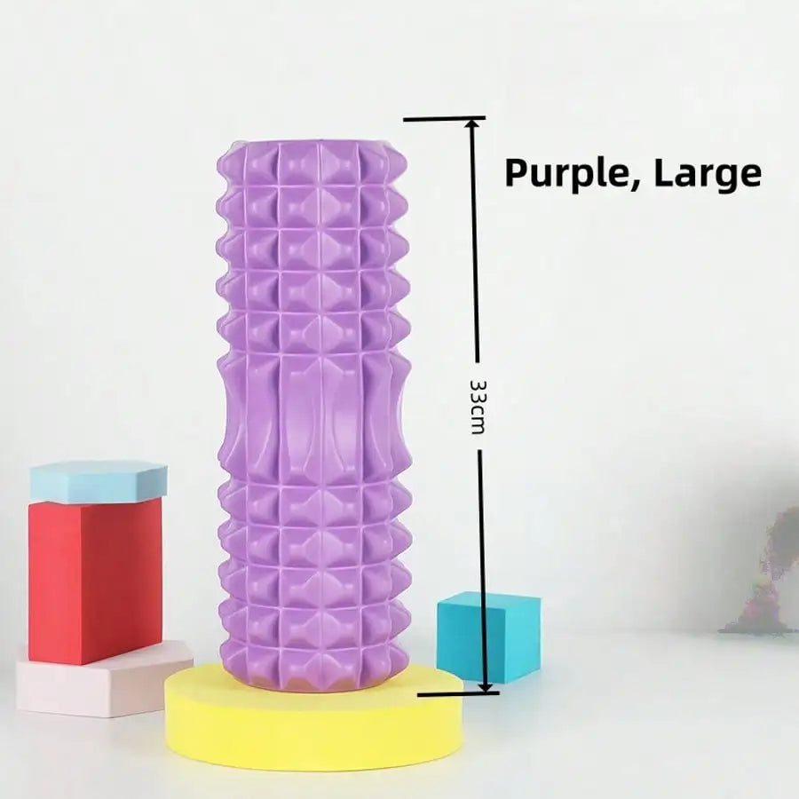 Textured Foam Yoga Massage Roller For Deep Tissue Relief