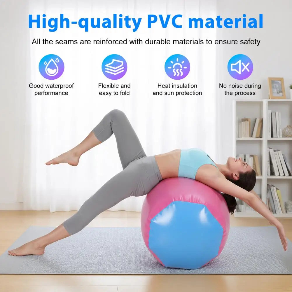 Inflatable Gymnastics Tumbling Barrel With Air Pump