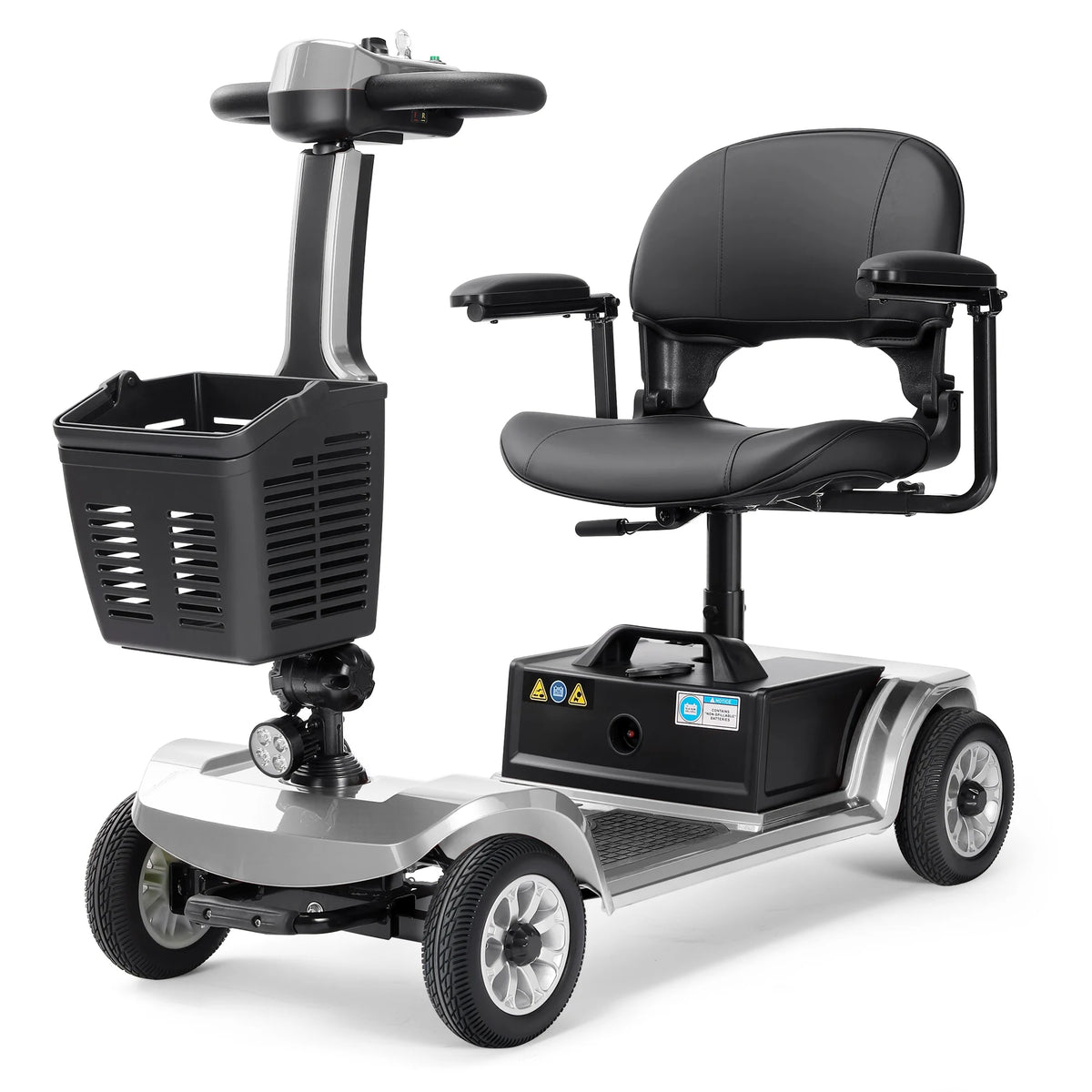 Long Range Foldable Electric Mobility Scooter With Extended Magnetic Brake