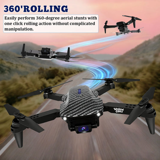 E88 Foldable Drone Featuring Dual HD Camera And 360 Flips