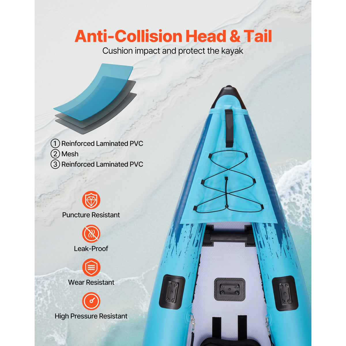 Two Person Inflatable Kayak With Padded Seats And Paddles