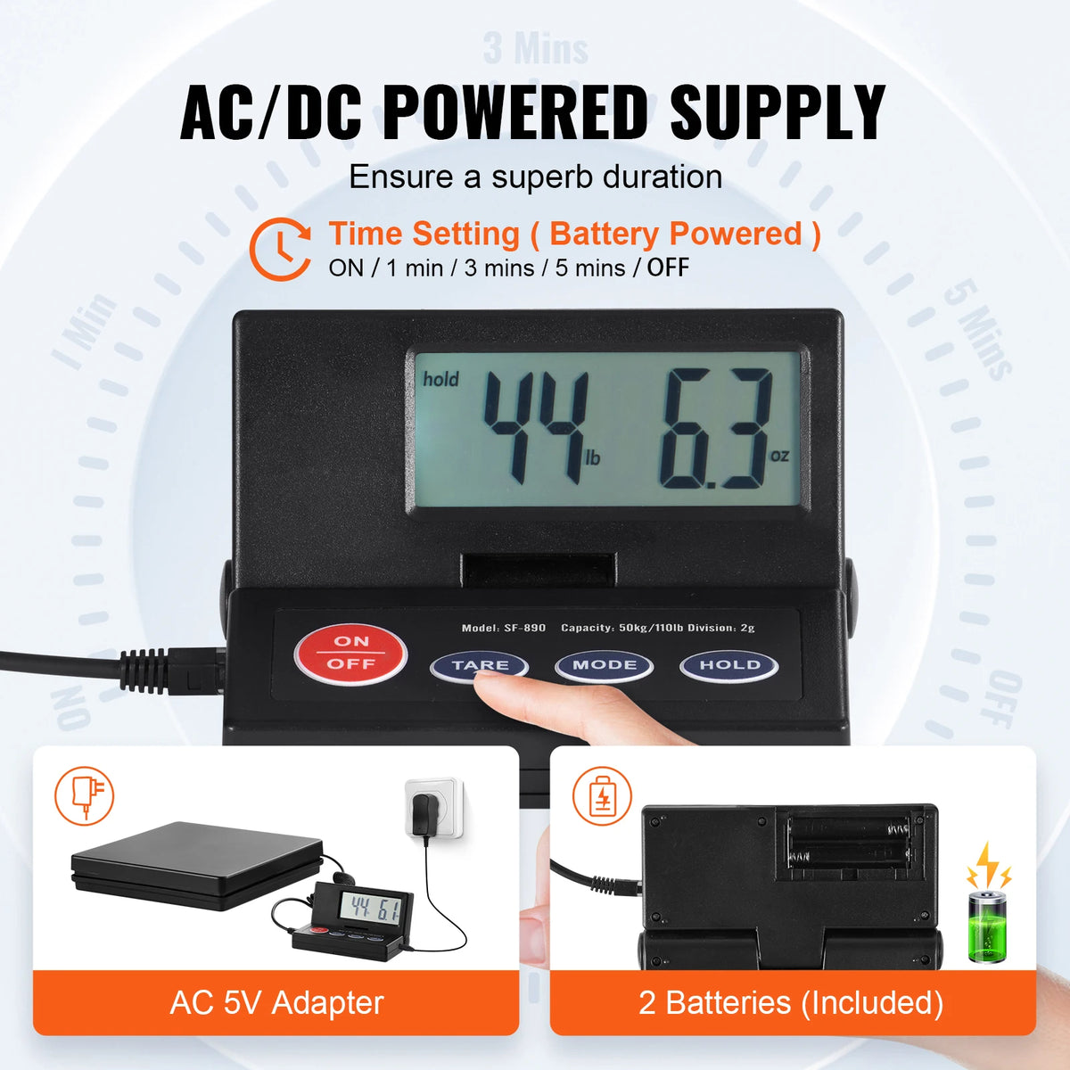 SucceBuy Digital Postal Shipping Scale With Foldable LCD Screen