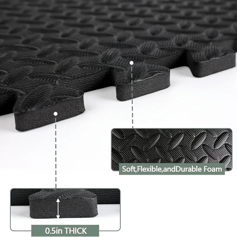 Interlocking Eva Foam Exercise Mats Anti Slip Shock Absorbing Waterproof