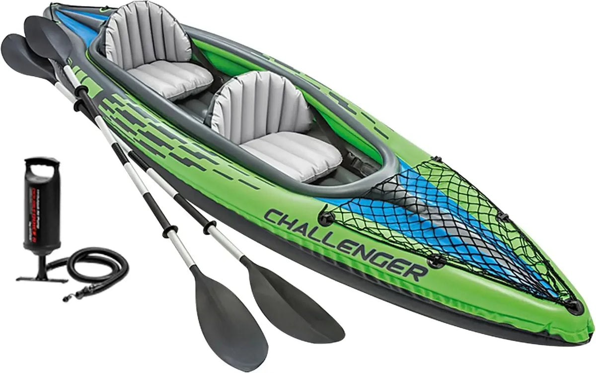 INTEX Challenger Inflatable Kayak With Adjustable Seat And Skeg