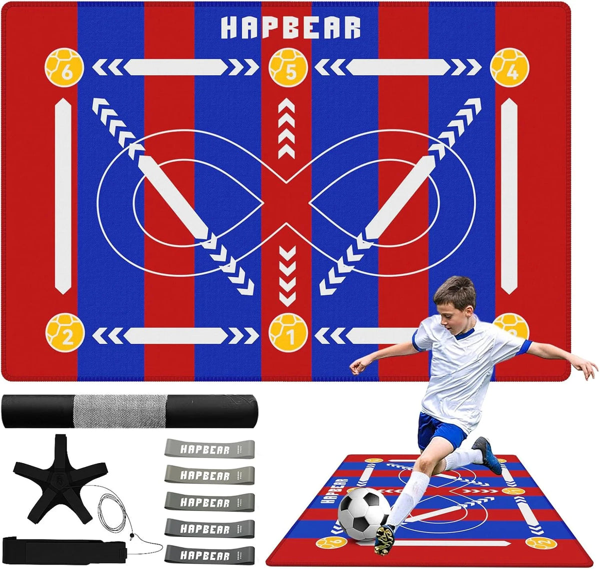 Hapbear Anti Slip Soccer Training Mat For Agility Drills