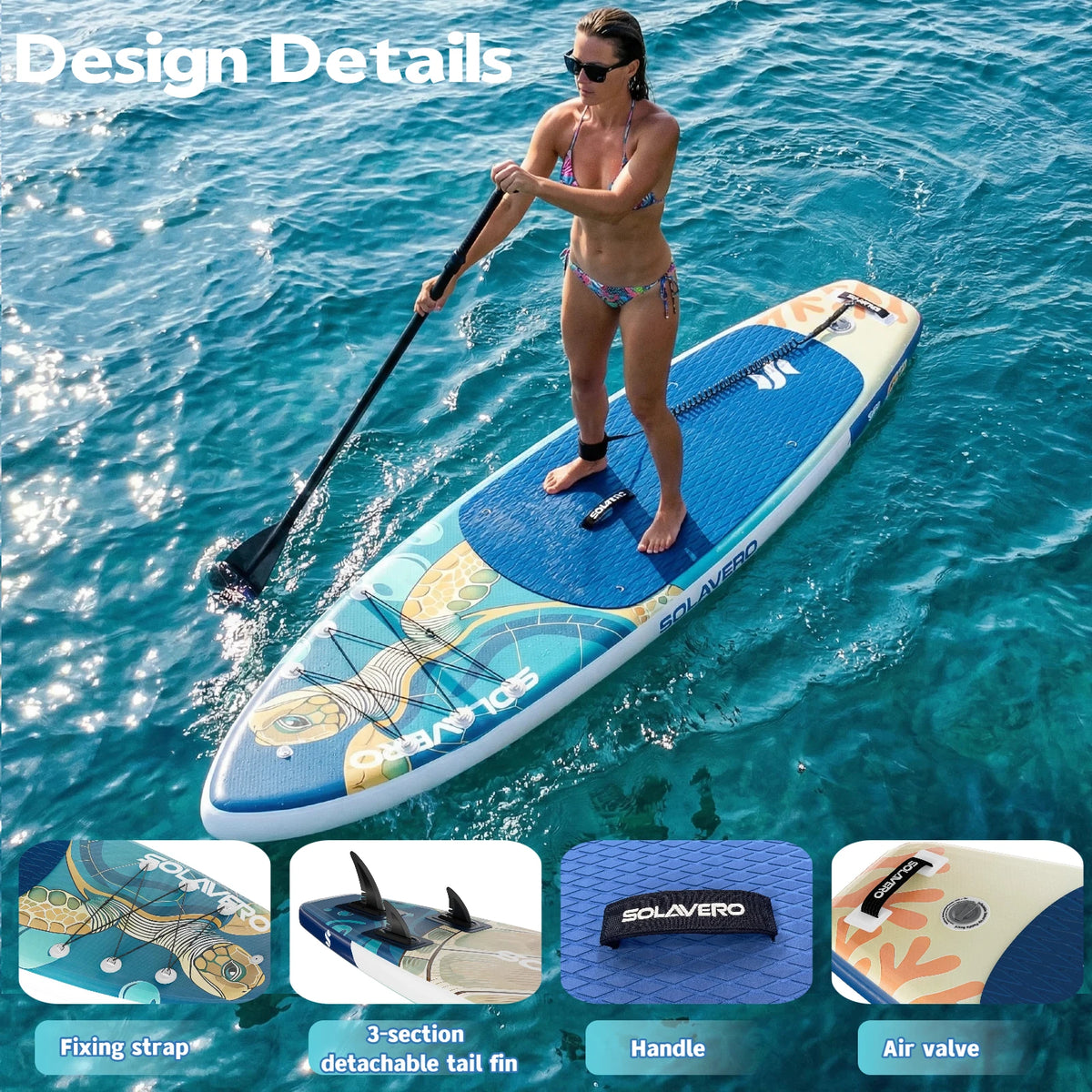Nebmaax Inflatable Stand Up Paddle Board With Stable Ride