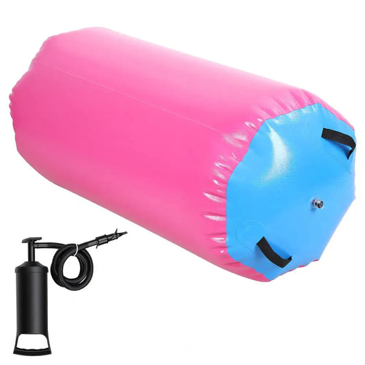 Inflatable Gymnastics Tumbling Barrel With Air Pump