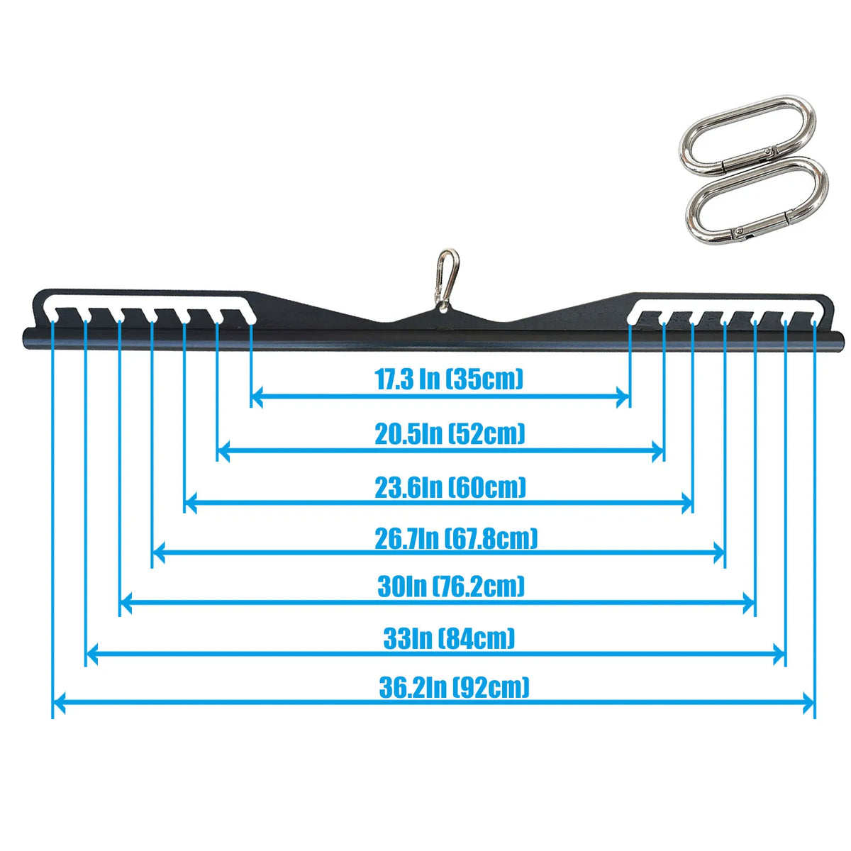 Marsafit Adjustable Cable Machine Lat Pull Down Bar Attachment