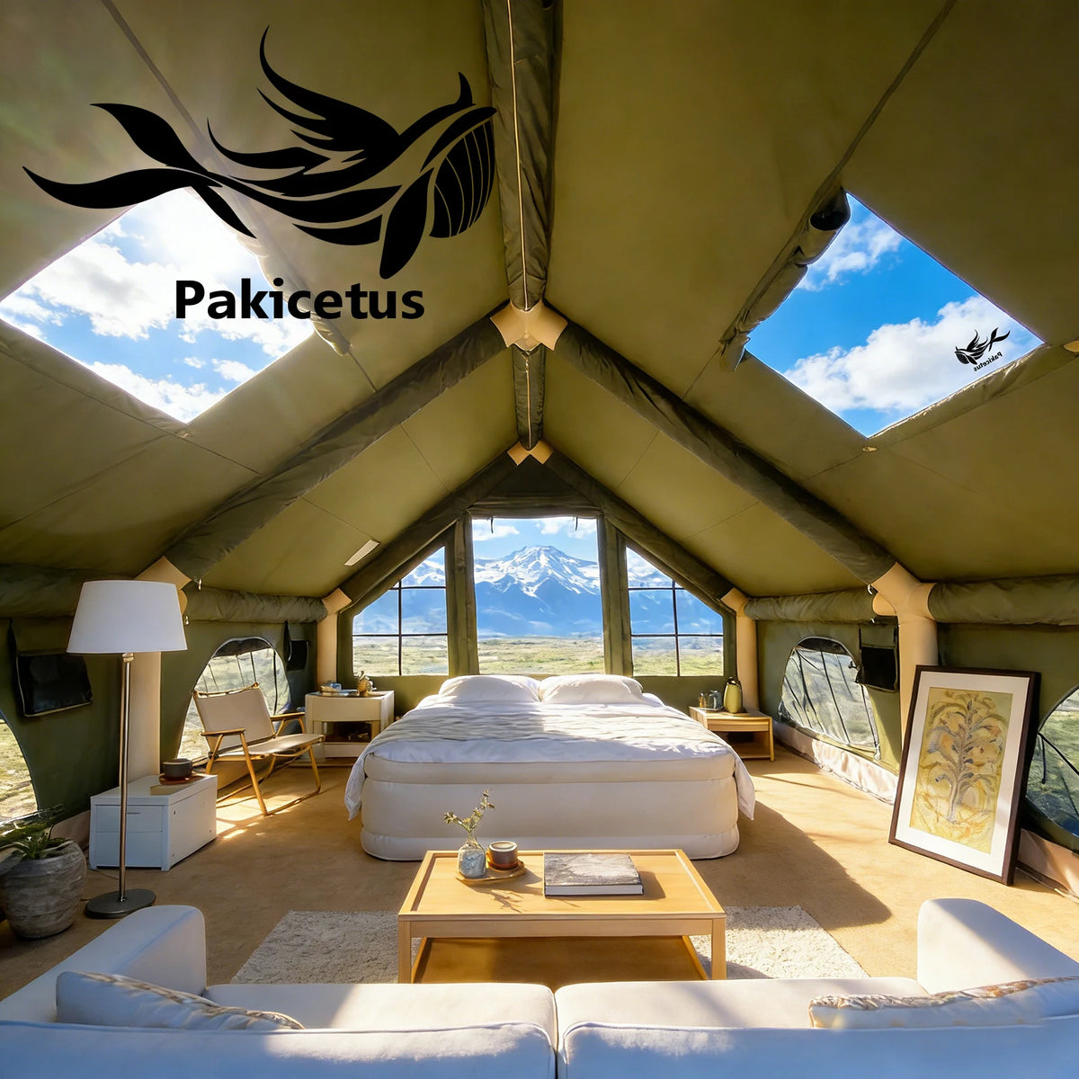 Pakicetus Luxury Inflatable Glamping Tent for Outdoor Camping