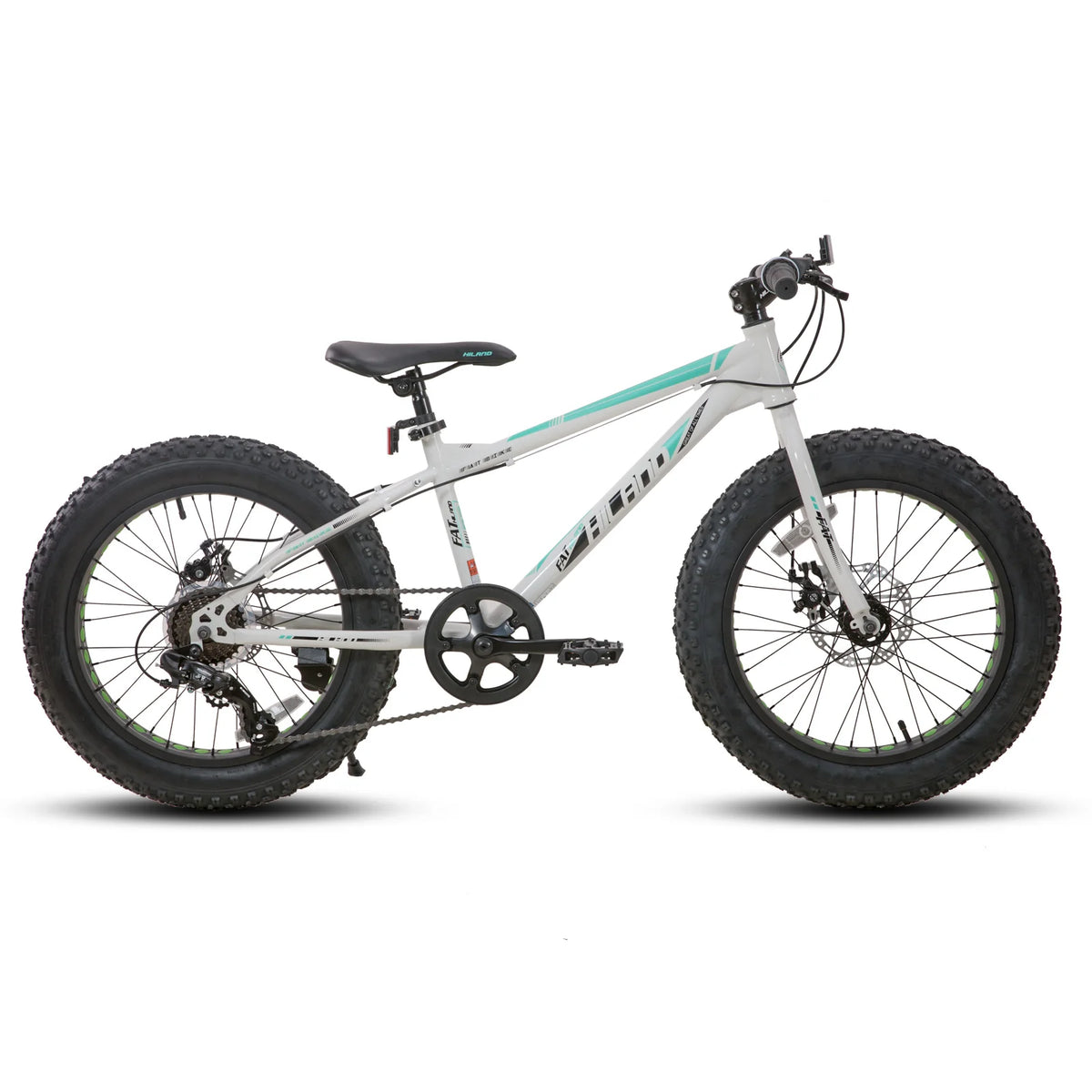 Hiland Kids Fat Tire Mountain Bike Seven Speed Dual Brakes