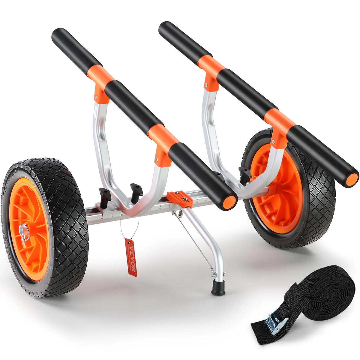 SucceBuy Detachable Kayak Cart With Adjustable Width And Solid Tires