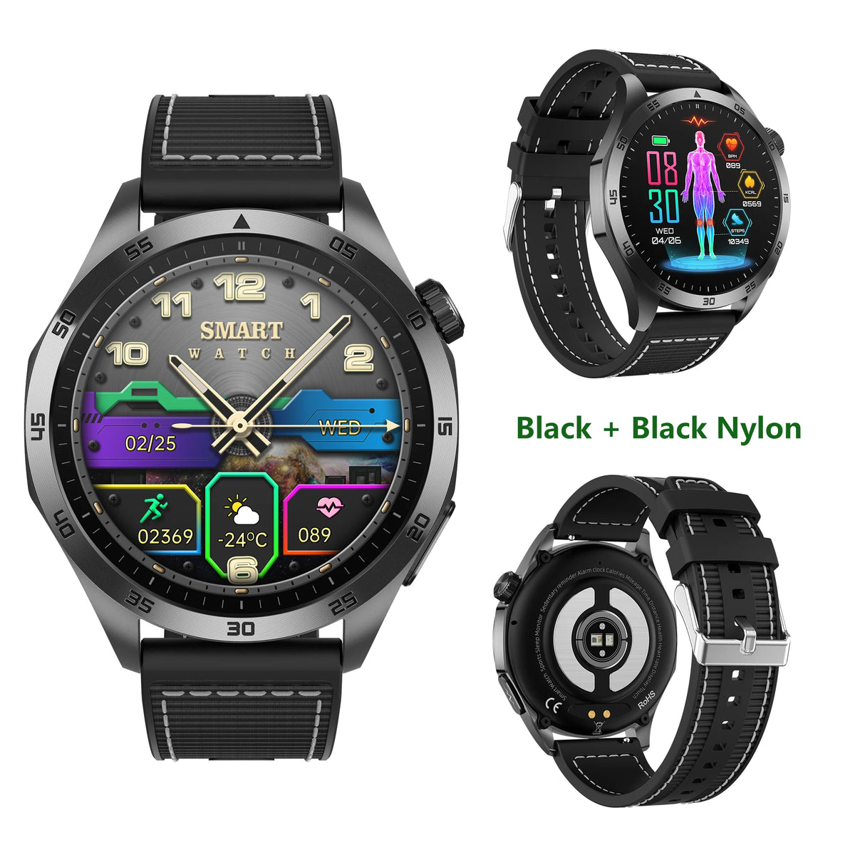 ECG Blood Pressure Smart Watch Bluetooth Calling And PPG Tracking