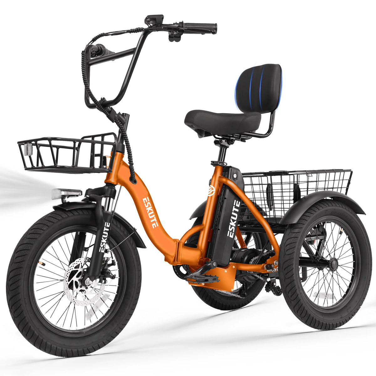 ESKUTE Electric Folding Trike Provides Reliable Performance And Comfort