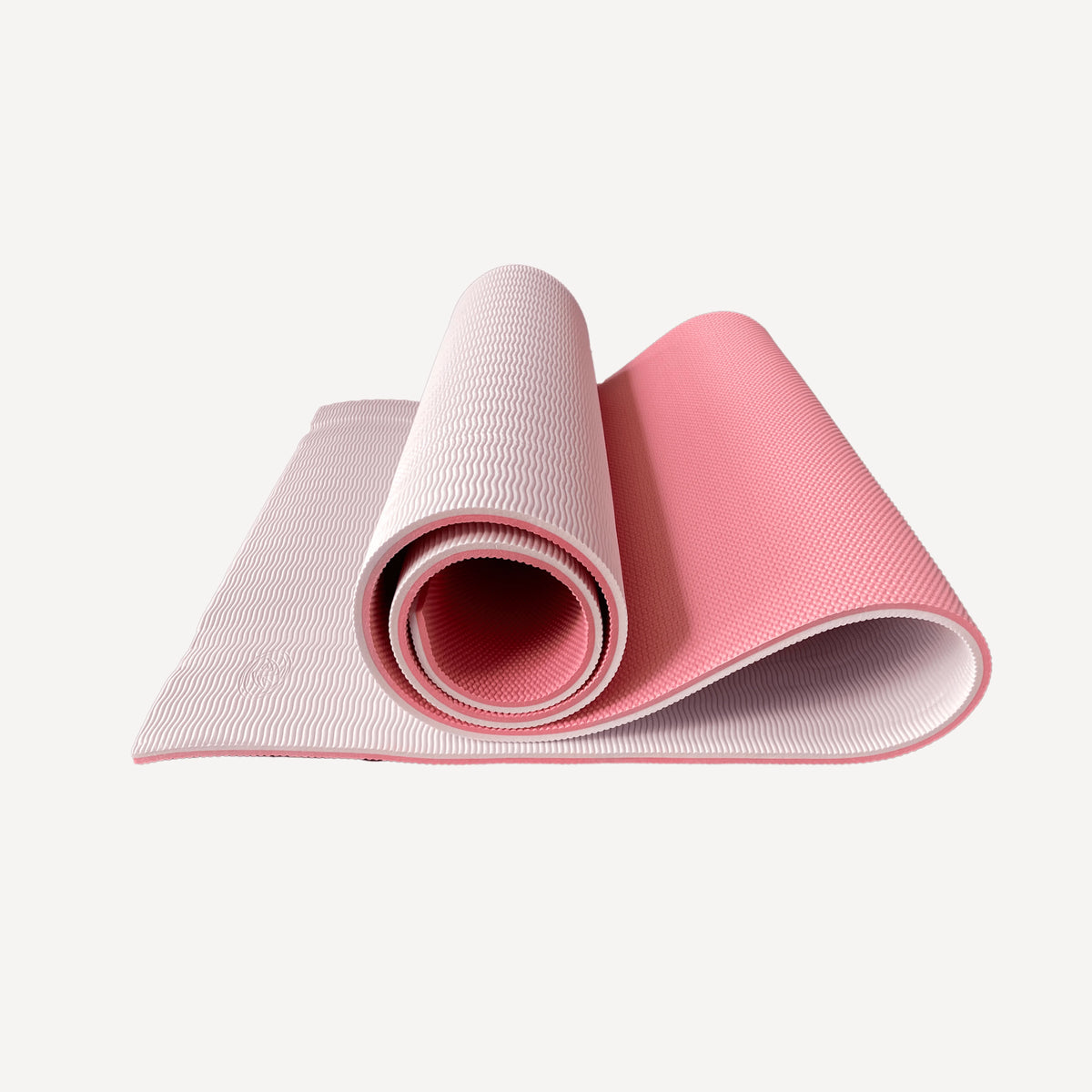 Two Tone Folding Fitness Mat With Carry Strap For Yoga Training
