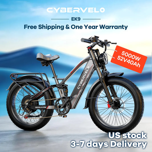 Cybervelo 5000W Fat Tire Electric Bike For All Terrain Riding