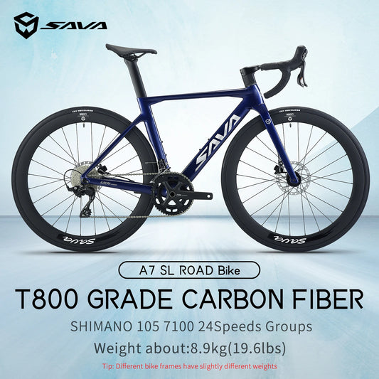 SAVA A7L Pro Carbon Road Bike Featuring 24 Speed Components