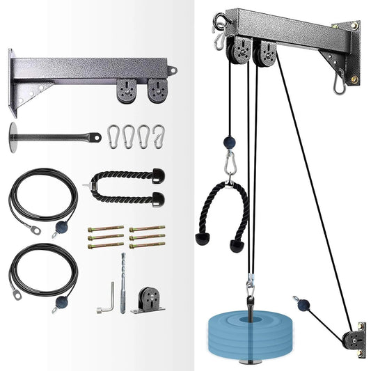 MARSAFIT Wall Mounted Cable Pulley System For Home Gym