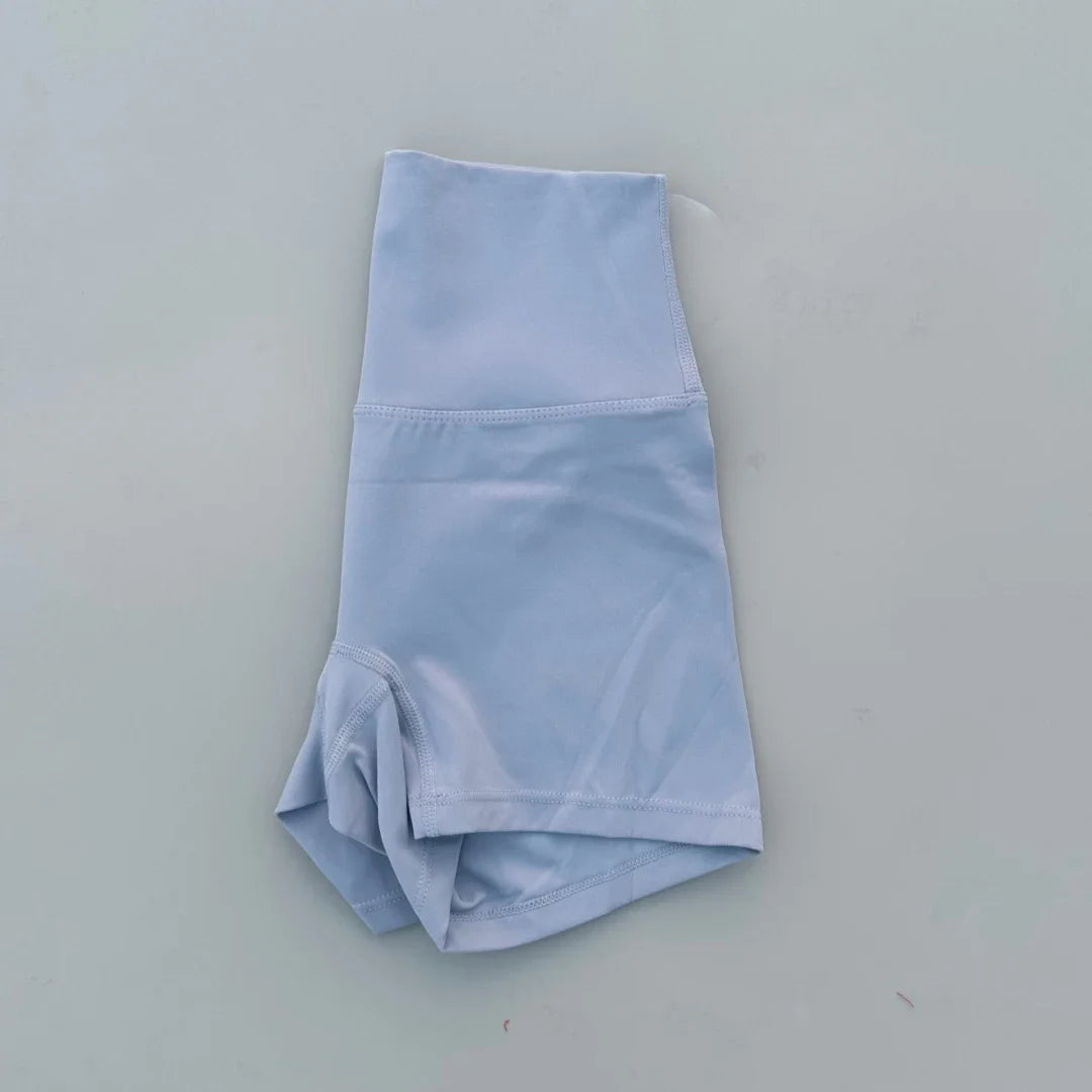 Women High Waist Cotton Yoga Fitness Athletic Shorts