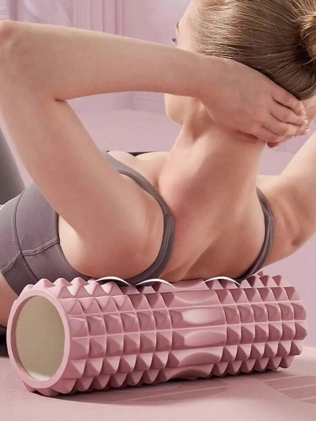 Textured Foam Yoga Massage Roller For Deep Tissue Relief