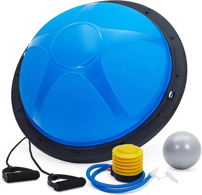 Non Slip Half Exercise Ball Trainer With Pump And Bands