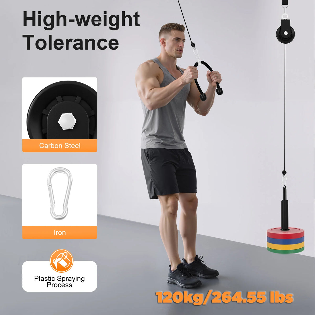 Home Cable Weight Pulley Fitness System For Strength Training