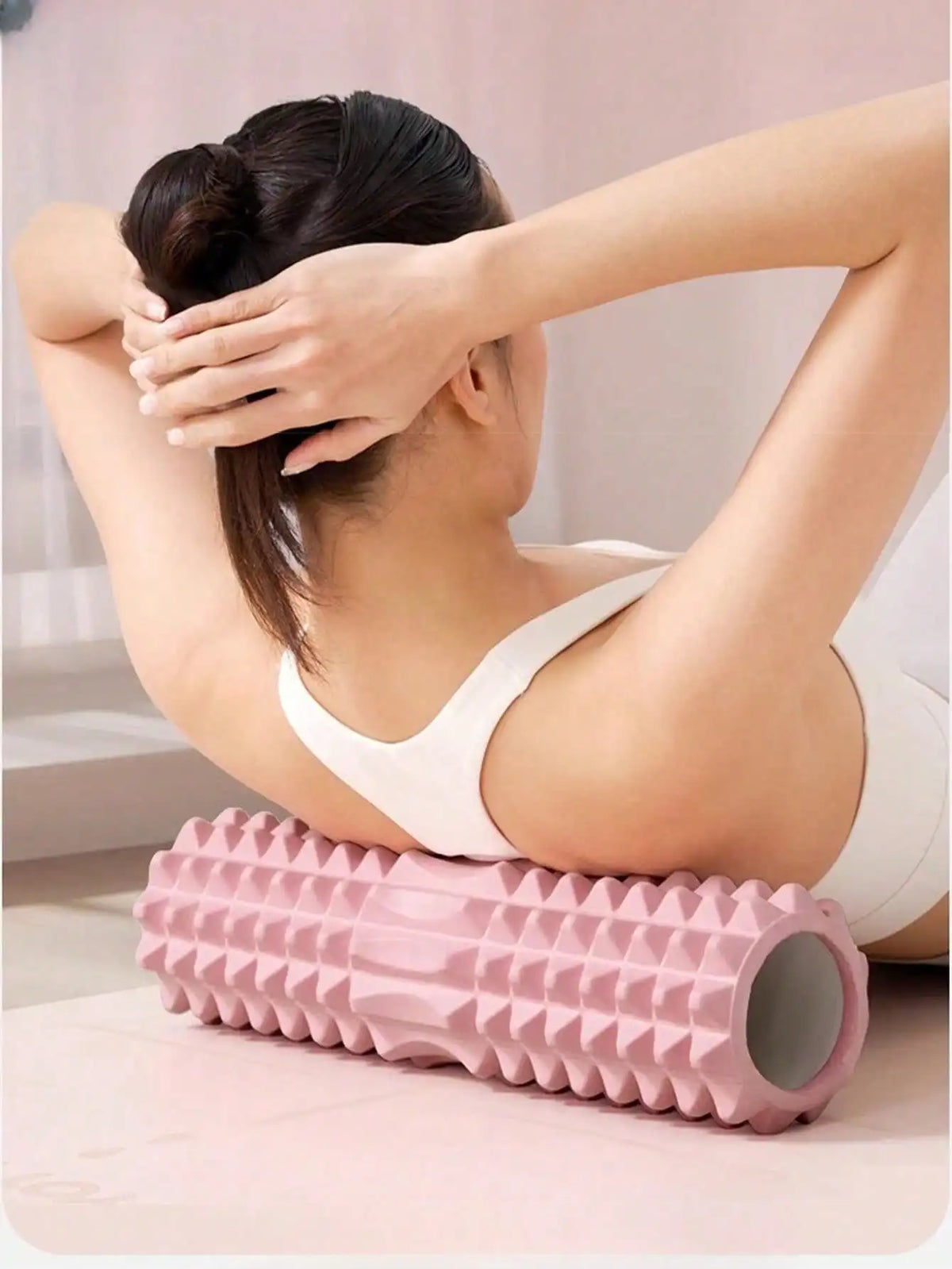 Textured Foam Yoga Massage Roller For Deep Tissue Relief