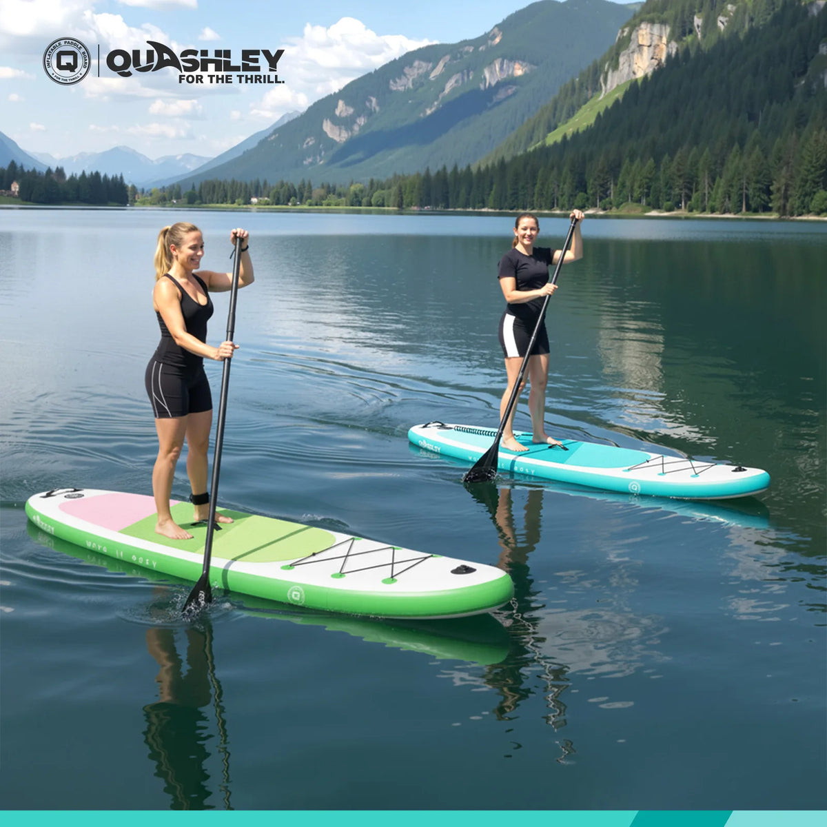 Quashley Inflatable Stand Up Paddle Board Complete Set